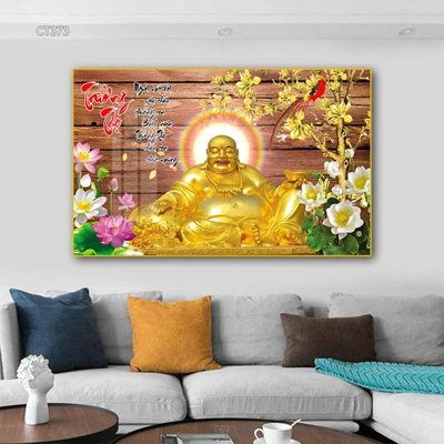 Tải file PSD Tranh thần tài cây tiền CT373 (nguyên layer) để in