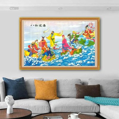 File gốc Tranh thần tài cây tiền CT396 (trang trí) phòng ngủ