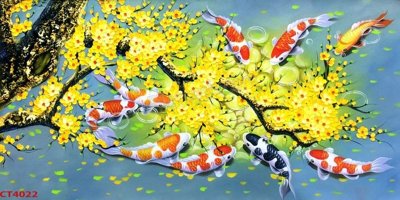 Tải file gốc File tranh hoa đào hoa mai tài lộc CT4022 (in bạt) quảng cáo