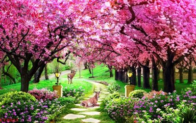 File gốc File tranh hoa đào hoa mai tài lộc CT4037 (in lụa) tranh thuận buồm