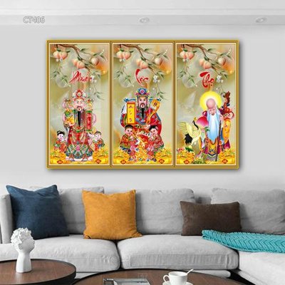 File tranh Tranh thần tài cây tiền CT406 (ảnh gốc) sắc nét hoàn hảo