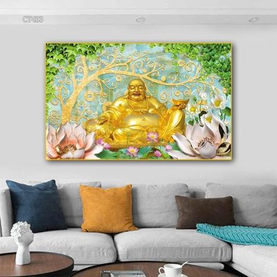 Tải file tranh Tranh thần tài cây tiền CT433 (ảnh gốc) ngay