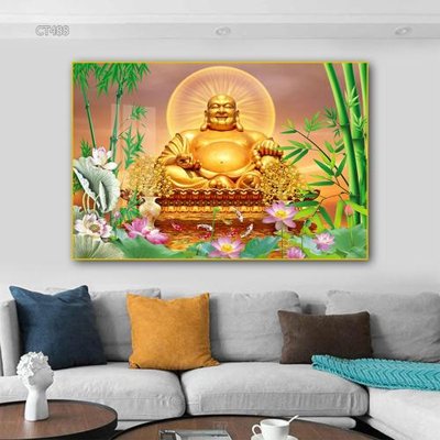 File gốc in ấn Tranh thần tài cây tiền CT488 (sẵn sàng tải về)