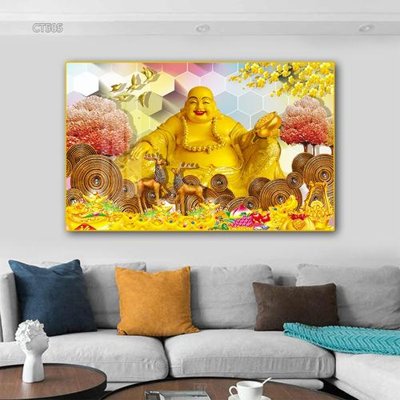 File tranh Tranh thần tài cây tiền CT505 (gốc) chủ đề tĩnh vật