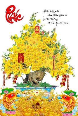 File gốc File tranh tài lộc CT51 (phiên bản chuẩn) để in ấn