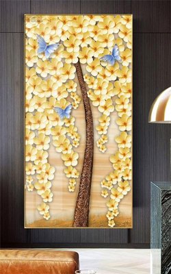 File PSD Tranh thần tài cây tiền CT521 (gốc) cho designer