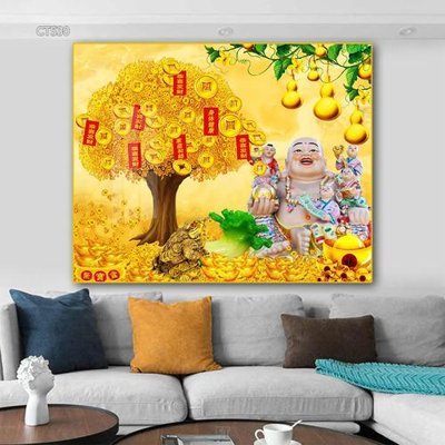 Tải file gốc Tranh thần tài cây tiền CT530 (in tráng gương) siêu đẹpFile tranh gốc Tranh thần tài cây tiền CT530 chất lượng cao