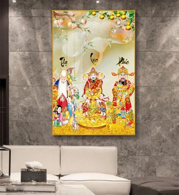 File tranh Tranh thần tài cây tiền CT543 (ảnh gốc) cho in ấn kỹ thuật số