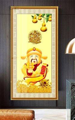 File tranh in tráng gương Tranh thần tài cây tiền CT551 (siêu nét)