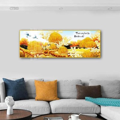 File ảnh Tranh thần tài cây tiền CT563 (gốc) trang trí khách sạn