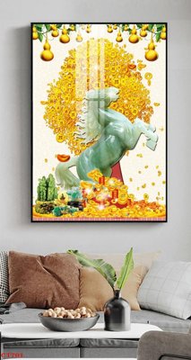 File tranh trang trí File tranh cây tiền tài lộc CT701 (tải file gốc)