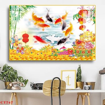 File in ấn chuyên nghiệp File tranh cây tiền tài lộc CT747 (file gốc)