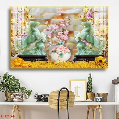 File tranh File tranh cây tiền tài lộc CT754 (ảnh gốc) in trần 3D
