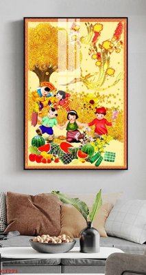 File tranh gốc PSD File tranh cây tiền tài lộc CT771 còn nguyên layer