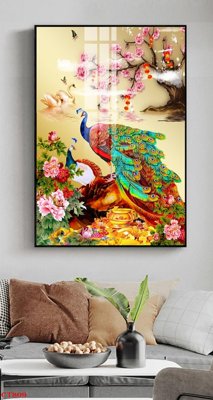 File gốc File tranh cây tiền tài lộc CT809 (in lụa) tranh thuận buồm