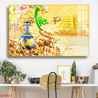 Tải file File tranh cây tiền tài lộc CT821 (gốc) làm tranh treo tường