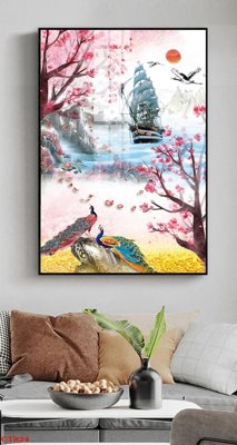 Tải file gốc File tranh cây tiền tài lộc CT824 (in khổ lớn) không mờ