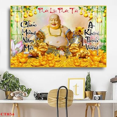 Hình ảnh gốc File tranh cây tiền tài lộc CT854 (để in khổ lớn)