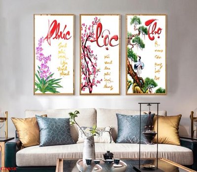 File ảnh File tranh cây tiền tài lộc CT858 (gốc) trang trí khách sạn