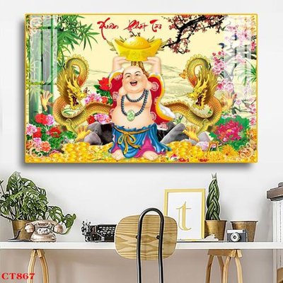 File PSD File tranh cây tiền tài lộc CT867 (gốc) nhiều lớp (multi-layer)