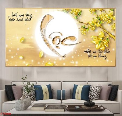 Chi tiết file tranh tráng gương File tranh cây tiền tài lộc CT909 (ảnh gốc)