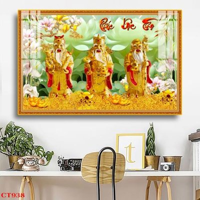 Chi tiết file tranh tráng gương File tranh cây tiền tài lộc CT938 (ảnh gốc)