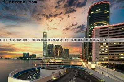 File gốc Canh dem thanh pho 108 (in 3D) nghệ thuật