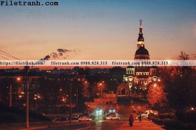 File tranh gốc Canh dem thanh pho 204 (sắc nét từng chi tiết)