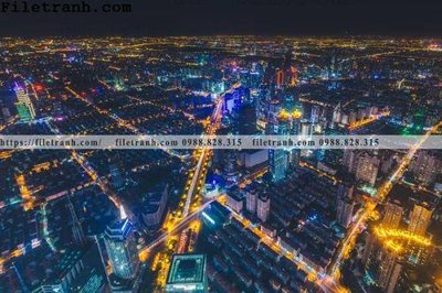 Tải file Canh dem thanh pho 210 (gốc) làm file tranh quảng cáo