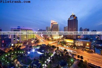 Tải file Canh dem thanh pho 288 (gốc) làm tranh trang trí