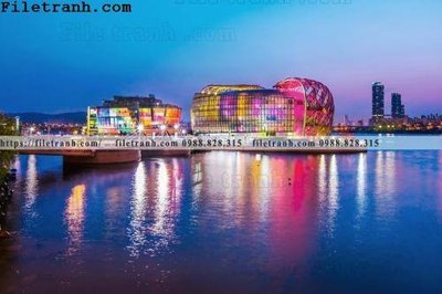 File gốc Canh dem thanh pho 297 (in tráng gương) nghệ thuật