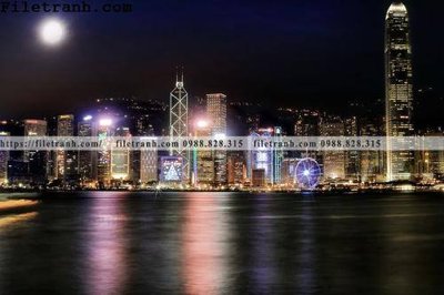 Cung cấp file tranh gốc Canh dem thanh pho 313 độc quyền