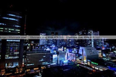 File tranh in trần Canh dem thanh pho 338 (ảnh gốc siêu nét)