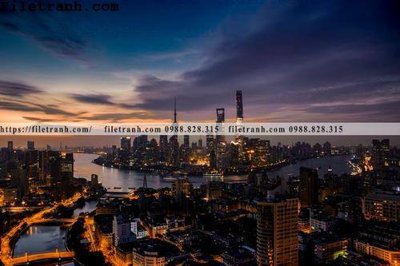 Tải file tranh gốc Canh dem thanh pho 360 chất lượng cao