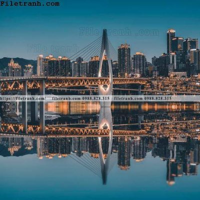 File in trần Canh dem thanh pho 363 (bản gốc 3D) sống động