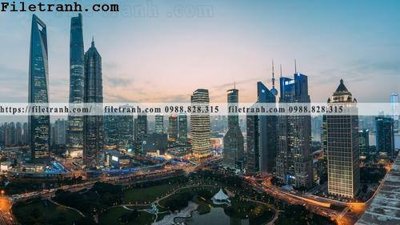 File tranh Canh dem thanh pho 417 (gốc) chủ đề trừu tượng