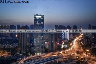 File in trần Canh dem thanh pho 435 (bản gốc) mây trời