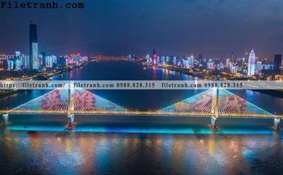 File in ấn Canh dem thanh pho 437 (bản gốc) cao cấp