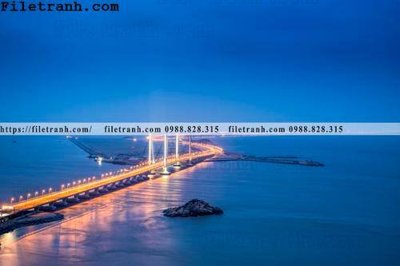 File gốc Canh dem thanh pho 441 (in lụa) họa tiết 3D