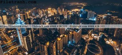 File gốc Canh dem thanh pho 459 (trang trí) cho phòng khách