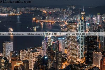 Download file gốc Canh dem thanh pho 542 (in lụa) hoa lá