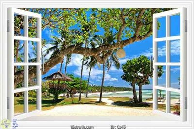 File gốc File gốc cửa sổ 3D CS45 (in tráng gương) ốp tường