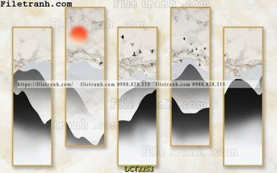 File tranh File vân đá cẩm thạch DCT2253 (bản gốc) in lụa 5D