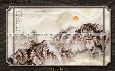 File in trần File vân đá cẩm thạch DCT2362 (bản gốc) mây trời