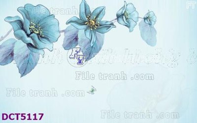 File in trần File gốc in tranh tổng hợp DCT5117 (bản gốc) phong cảnh