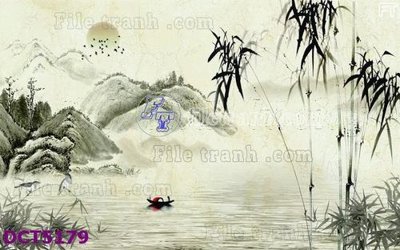 File in trần File gốc in tranh tổng hợp DCT5179 (file gốc) phong thủy