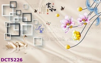 File tranh File gốc in tranh tổng hợp DCT5226 (ảnh gốc) độc quyền