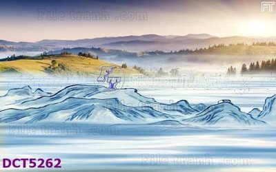 File gốc File gốc in tranh tổng hợp DCT5262 (in mica) làm quà tặng