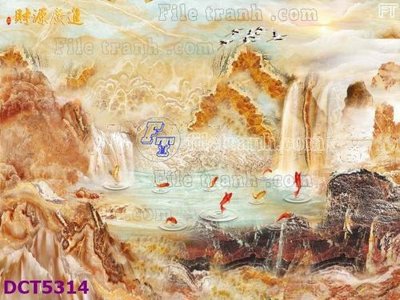 Hình ảnh file gốc in trần nhà File gốc in tranh tổng hợp DCT5314