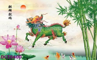 File in trần File gốc in tranh tổng hợp DCT5400 (bản gốc 3D) sống động